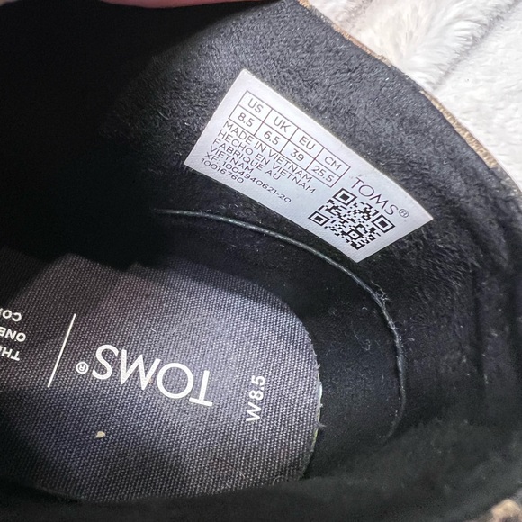 Toms Bryce Tan Classic Leopard Print Slip On Sneakers Women's Size 8.5 - Picture 6 of 8